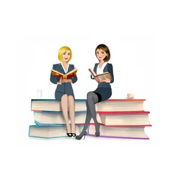 Free book club clipart of books and coffee